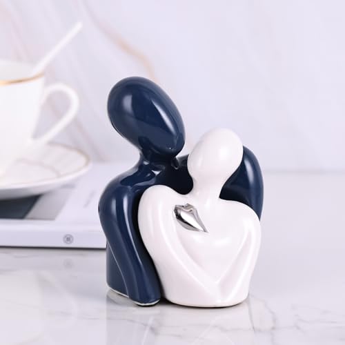 Mini Estatua Cerámica Pareja Romántica Decoración Hogar miniatura 6