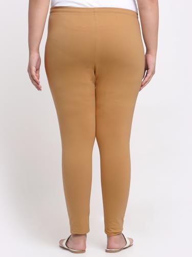 Image of Soft Cotton Ankle Lenght Solid Regular and Plus 35 Colours Leggings for Womens and Girls (Sizes :- M to 6XL)