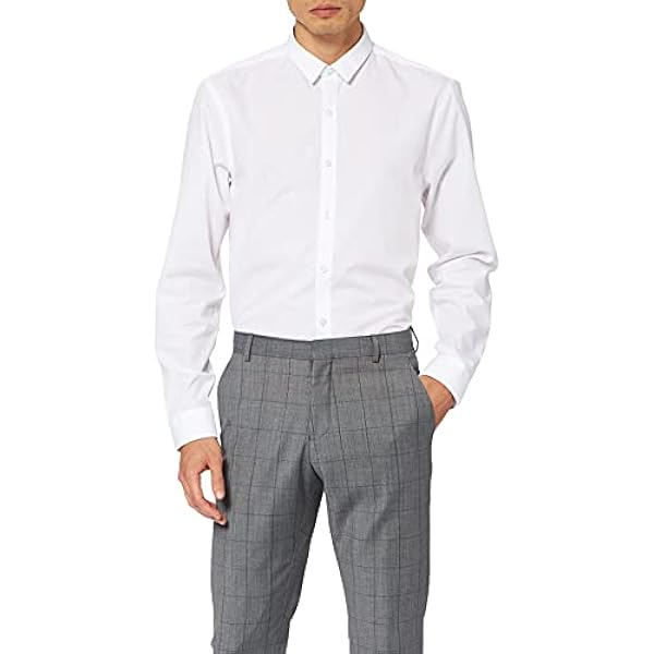 SELECTED HOMME Herr slhslim-mylorob grå kontroll TRS B Noos kostymbyxor