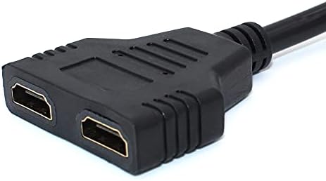 BATU Pawfan HDMI Splitter Adapter Cable - HDMI Splitter 1 in 2 Out HDMI Male to Dual HDMI Female 1 to 2 Way for HDMI HD, LED, LCD, TV, Support Two The Same TVs at The Same Time 1080P 30cm