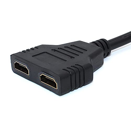 BATU HDMI Splitter Adapter Cable - Hdmi Splitter 1 in 2 Out Male to Dual Female 1 to 2 Way for HD, LED, LCD, TV, Support Two The Same TVs at The Same Time Mirror Only by BATU - Image 7