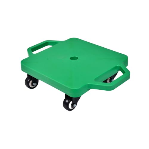 ハンドル付きジムプラスチックスクーターボード 4輪スクーター プラスチックスクーターボード 回転キャスター付き キッズスクーターボード 屋内および屋外の子供のスポーツ 家庭用屋外ジムスポーツ用感覚バランストレーニングデバイス (S サイズ,グリーン)