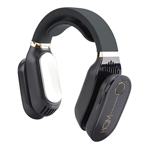 Roxvue Mini Aire Acondicionado PortáTil, Ventilador de Cuello, Recargable, PequeñO, Sin Aspas, Ventilador de RefrigeracióN, USB, Ventilador Silencioso, Enfriador de Aire (Negro)