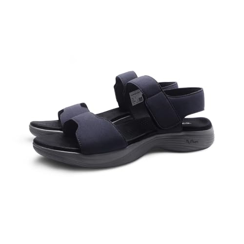 Image of HAPPENSTANCE | AdaWomen's Sandals - Stylish & Comfortable Open-Toe Flats | Casual Summer Sandals with Anti-Slip Sole