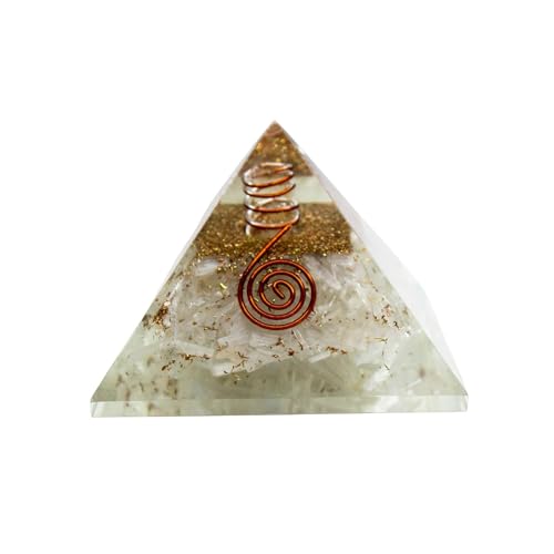 Image of Selenite Pyramid | 2-Inch | High-Vibration Crystal Pyramid for Energy Cleansing, Meditation, and Spiritual Growth|Ideal for Home Dcor