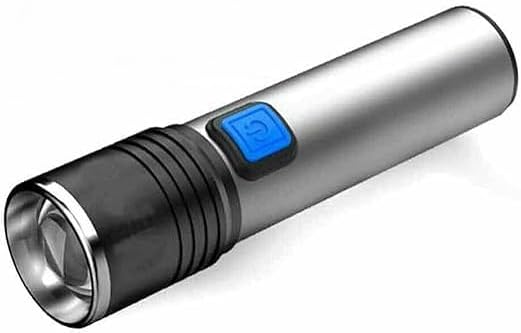 670nM USB Deep Red Light LED Flashlight Against Deteriorating Eyesight Torch,Specially Designed for Night Activties,Waterproof,Portable Handheld Red-Light for Fishing (1 pcs)