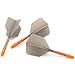CUESOUL ROST T19 Integrated Dart Shaft and Flights Big Wing Shape Grey 33mm-Say Goodbye to Falling Dart Flight