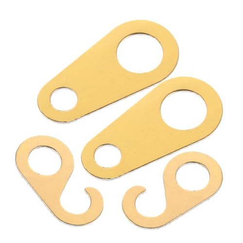 WATIIFUFU 4個機械??条挂? 属製チェーンエンドフック リング 時計修理パーツ 機械式掛け時計用 チェーン保持タブ