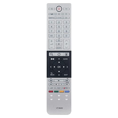 VINABTY CT-90430 Replace Infrared Remote Control Fit for Toshiba LCD 3D TV 40L7335D CT90430 ct90430