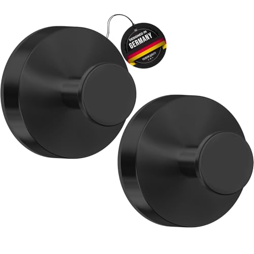 LINKWAY Perchas de Baño Sin Taladro - Acero Inoxidable Cuelga Toallas Con Ganchos de Goma para Cocina, Vidrio, Espejos