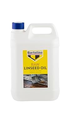Bartoline Raw Linseed Oil 5L – Natural Wood Protector & Water-Resistant Treatment for Furniture, Stone & Sports Equipment