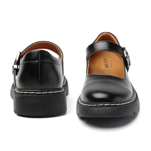 Mary Jane Shoes Women Platform Non-Slip Classics Round Toe Ankle Strap Comfort Casual Dressy Work Mary Jane Oxford Shoes4