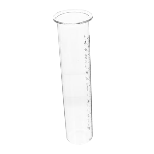 BESPORTBLE Tubo De Ensayo Del Pluviómetro De Vidrio Medidor Agua Para Césped y Jardín Pluviómetro Decorativo Para Exteriores y Estaciones Meteorológicas
