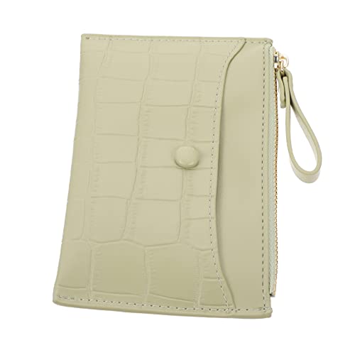 BESPORTBLE Multi-Functional Mini Zipper Wallet PU Card Purse for Women Compact Change Holder Zipper for Coins and Cards for Everyday Use