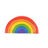 Súper calidad: hecho de madera natural premium en color de protección ambiental, el juguete es seguro y saludable para los niños.