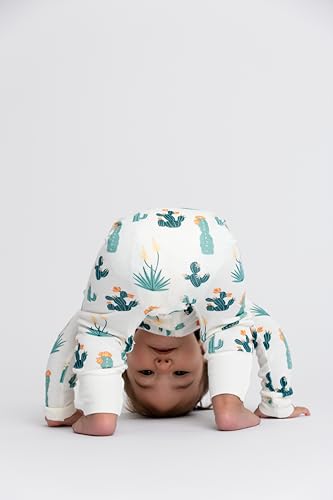 Image of MONICA + ANDY One Piece Baby Pajamas, 100% Organic Baby Clothes for Girls and Boys, Sizes For Newborn and Infant
