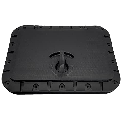 JDigJid - Placa de puente marina escotilla cuadrada con mango extraíble para kit de accesorios de barco kayak canoa barco