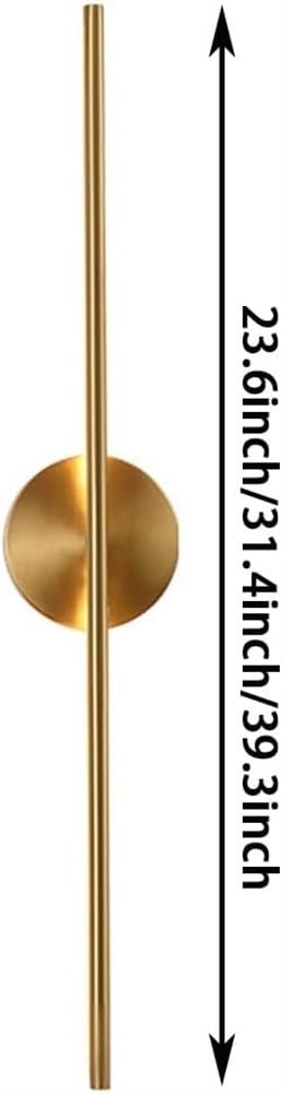 Nowoczesna lampa ścienna LED - 60 cm pionowa i pozioma minimalistyczna oprawa oświetleniowa do salonu, sypialni, łazienki, korytarza hotelowego i przedpokoju