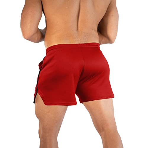 TEZO Mens 5" Gym Workout Shorts Athletic Running Training Quick Dry Short Pants Pockets Lightweight Mesh Activewear3