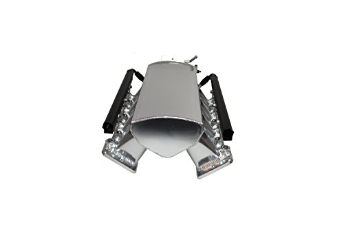 A-Team Performance - Intake Manifold 102mm Throttle Body Sheet Metal Fabricated EFI 15° Throttle Opening - Compatible with Chevrolet GMC Pontiac LS LS1 LS2 LS6 Silver - Thumbnail 5