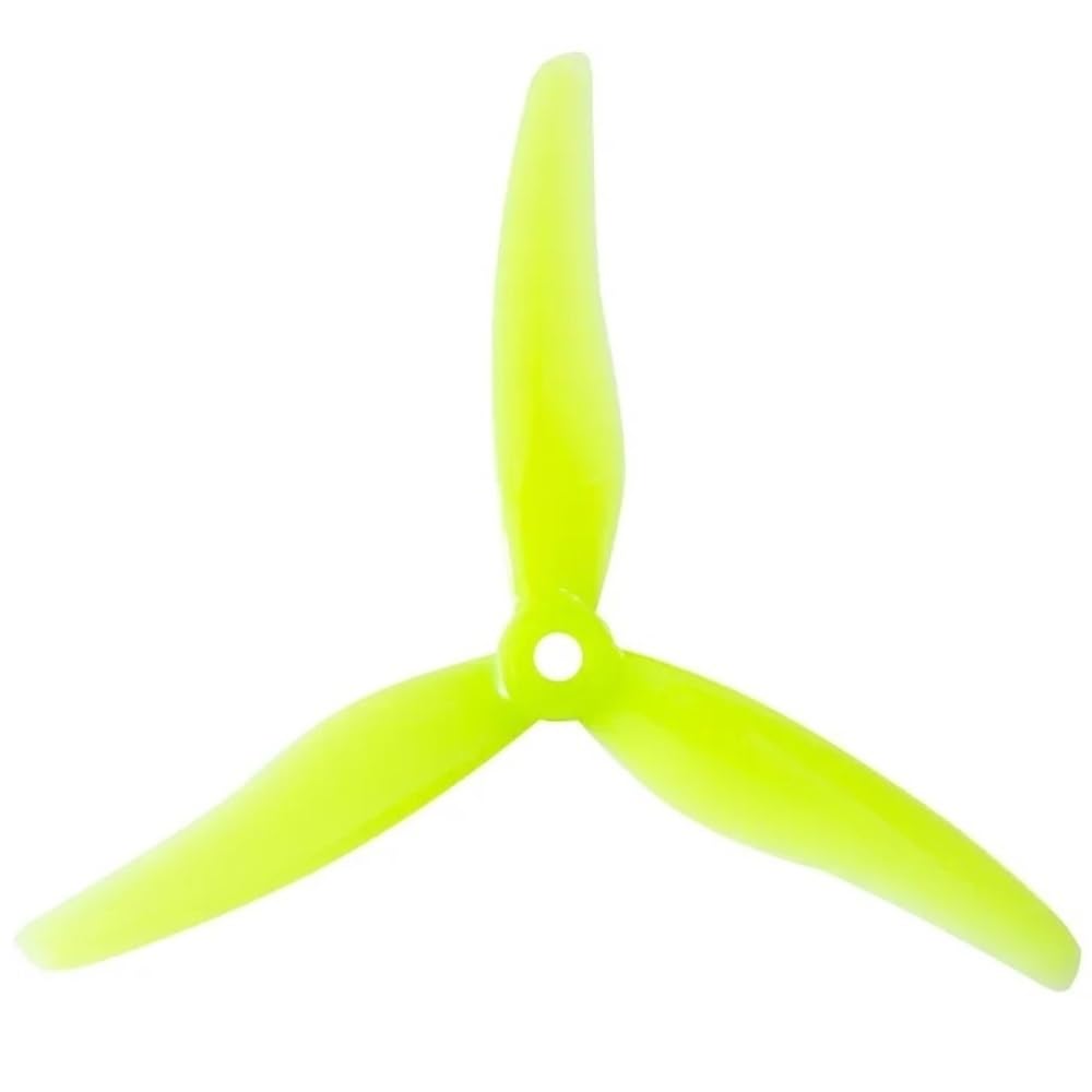 Hélices de 3 aspas CW CCW amarillas resistentes a impactos para drones de estilo libre 2
