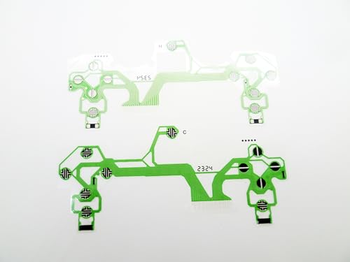 2x Replacement Buttons Ribbon Circuit Board for PS4 Dualshock 4 Pro Slim Controller Conductive Film Keypad Flex Cable PCB Green Version (JDS-050) - Thumbnail 3