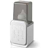 Bottle Warmer, 10-in-1 Fast Baby Bottle Warmer for Breastmilk & Formula, Baby Milk Warmer with Smart Temp Control and Night Light, Bottle Warmers for All Bottles