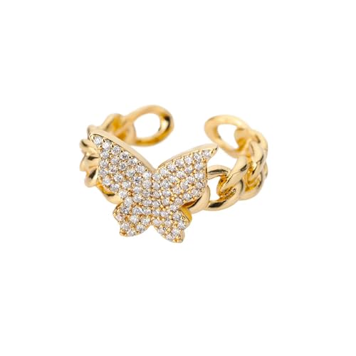 Bague papillon réglable style rétro pour un look esthétique quotidien - 6