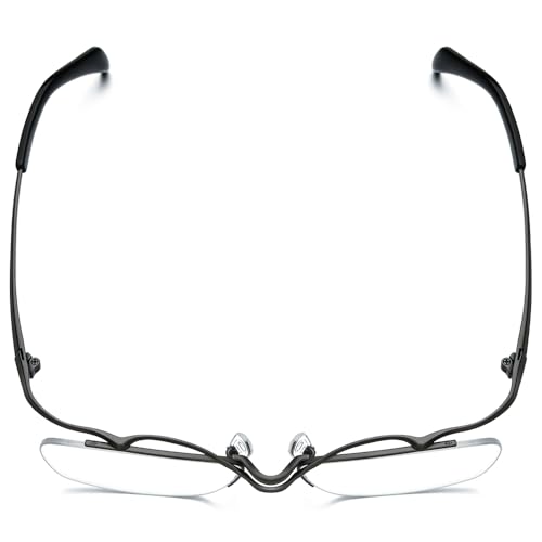 Image of FONEX Pure Titanium Glasses Frame Men Semi Rimless Square Eyeglasses Eyewear DTX416