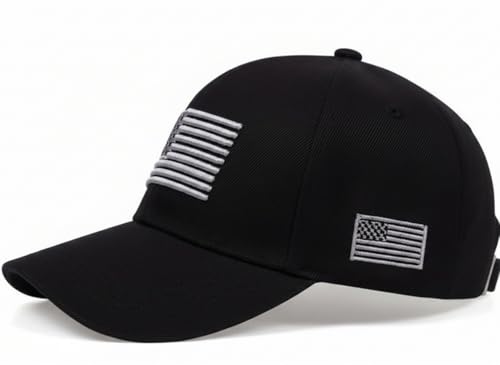 Image of USA Flag Hat American Flag Embroidered Patriotism On Display Comfortable Adjustable One Size Fits Most