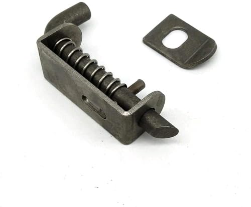 10 Pcs Stainless Steel Mini Spring Loaded Latch Pin - 1.9" 304 Metal Barrel Bolt Latch, Reinforced Industrial Welded Spring Lock for Pet Cage, Door Shed Gate, Tailgate Trailer Garage