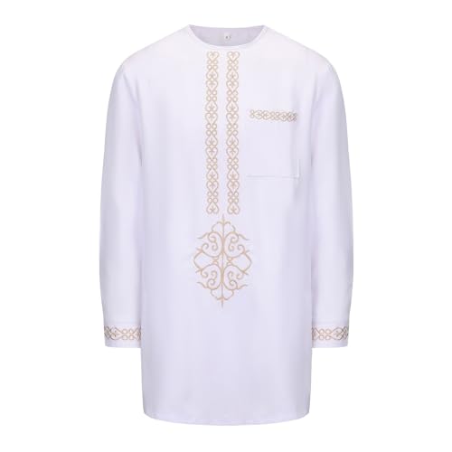 Abaya homme de qualité supérieure aux finitions broderies arabes - 4