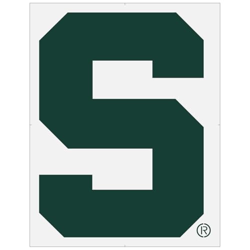 Plantilla Block S de Michigan State para pintar logotipos sin manchas ni imperfecciones 2