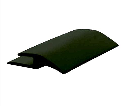 Roppe Vinyl Tile Carpet Joiner Profile #159, Black, 1/8" H X 12' L X 1" W #TOP21