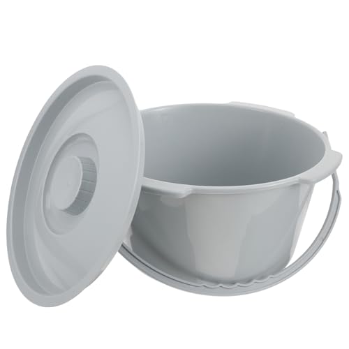 OFFIGAM 携帯用夜間尿器プラスチック尿瓶 大人用厚手尿バケツ 持ち運び便利 軽量安定構造 高齢者妊婦向け