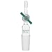 Chemglass CG-1029-02 Series CG-1029 Flow Control Adapter, Straight, 2 mm PTFE Stopcock, 29/42 Inner Joint