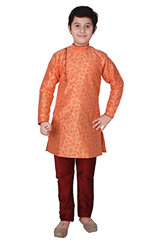 Silk Indian Ethnic Wear Kurta Set's For Kids Boys | 1 To 16 Years | Pack Of 1 (S-134)