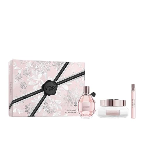 Viktor & Rolf Flowerbomb 100ml Eau de Parfum & 10ml EDP & 200ml Body Cream