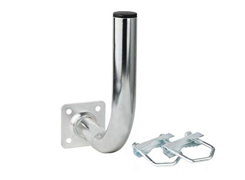 Geländerhalterung SAT Halterung Balkon Halter L200 mit 2 Schellen Wandabstand 20cm