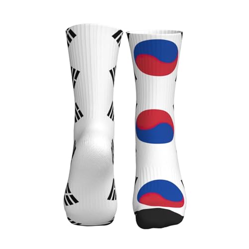 Flag Of Republic Of Korea Women Men Mid Tube Crew Socks Athletic Running Socks Sport Wicking Suitable Gym Hiking2