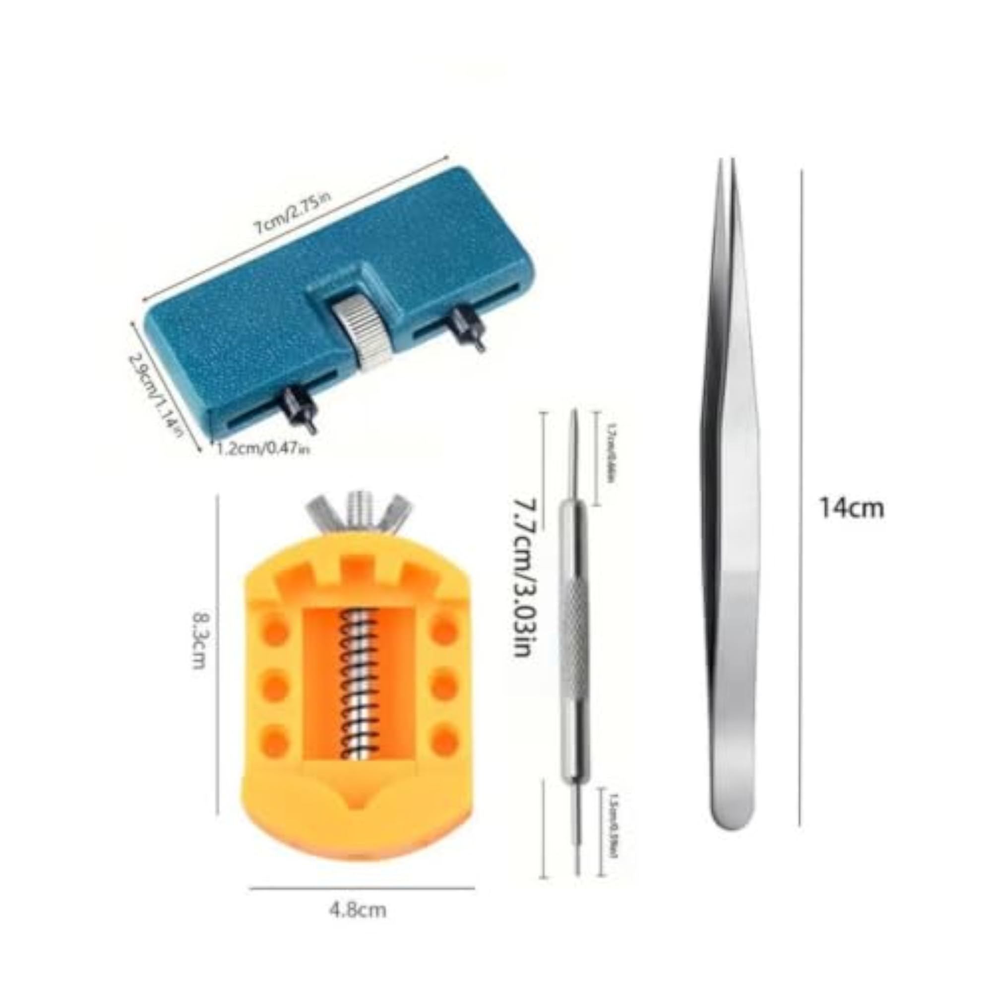4 Pieces Multifunctional Watch Tool Kit with Case Opener