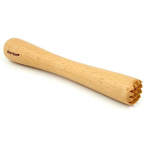 Bamber Wood Cocktail Mojito Muddler Wooden Muddler Bar Tool #TOP6