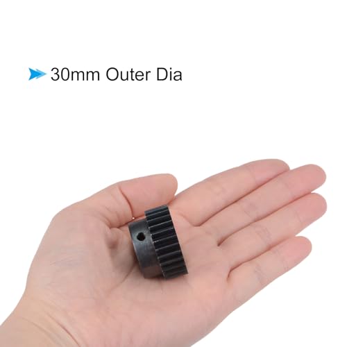 sourcing map 2 Stück 1Mod 28T Ritzel Zahnrad Zahnräder 8mm Bohrung aus Gehärtetem Stahl Motorzahnstange Stirnrad mit Stufe für RC Auto LKW Buggy Getriebe Antrieb