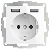 Photo Gallery 2usb 106202 incharge pro presa usb, bianco puro lucido, 71x71x45 mm Photo Gallery 2usb 106202 incharge pro presa usb, bianco puro lucido, 71x71x45 mm