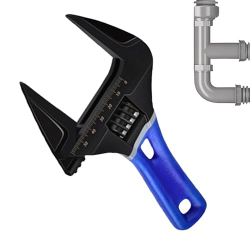 Protoence Llave Inglesa Ajustable,Ancha Herramientas De Mano Pequeñas | Llave Para Tubos Con Mango Corto | Para Baño Cocina Lavabo Válvula De Agua Maquinaria Fontanería Electrodomésticos