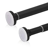 1. EINFACH ZU INSTALLIEREN UND ZU ENTFERNEN - Diese Duschvorhangstange hat ein wissenschaftliches Design. Dieses Produkt kann in einer Minute ohne Werkzeug gemäß den beigefügten Anweisungen zusammengebaut werden. Sie werden nie erfahren, dass die Zugstange herunterfällt. Es ist sehr einfach, die Länge einzustellen.