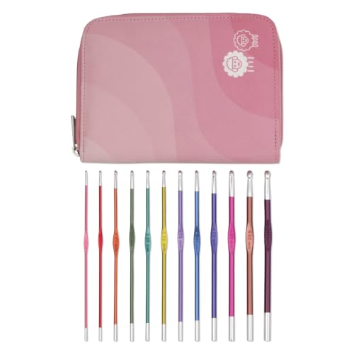 Crochets Zing KnitPro coffret de 12 pièces à extrémité unique colorées - 2