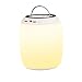 Produktbild JJYP Tragbarer Bluetooth-Lautsprecher Buntes LED-Licht, Helligkeitsanpassung des Ringdesigns Tragbares Bluetooth-Audio-Subwoofer-Licht RGB Smart Home Eye Light-White