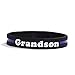 SayitBands Grandson Thin Blue Line Silicone Wristband Bracelets Police Officers Patrol Awareness Support