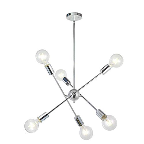Lustre LED moderne design en argent brossé avec branches modulables - 2